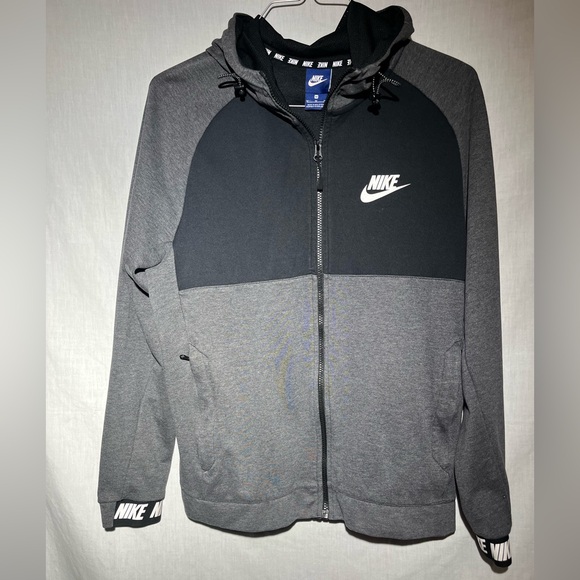 NIKE Men’s Full-Zip Hoodie Sweatshirt - Picture 1 of 8